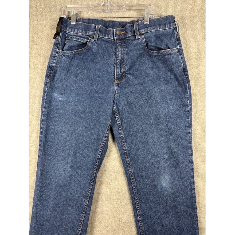 40 Grit Duluth Trading Standard Fit Jeans Workwear 35x31 Blue Medium Wash - Picture 2 of 10